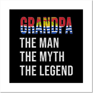 Grand Father I-Kiribati Grandpa The Man The Myth The Legend - Gift for I-Kiribati Dad With Roots From  Kiribati Posters and Art